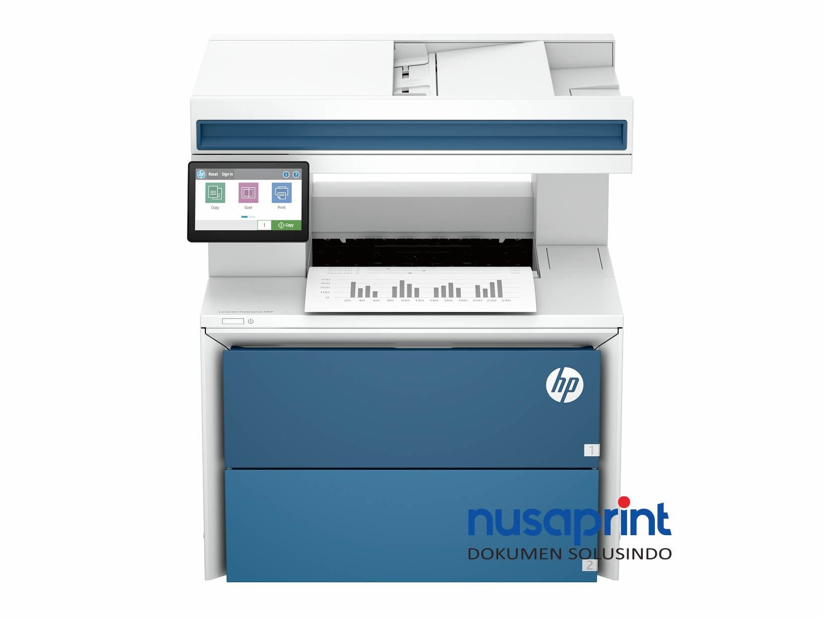 Printer A4 Hitam Putih HP X52952dn